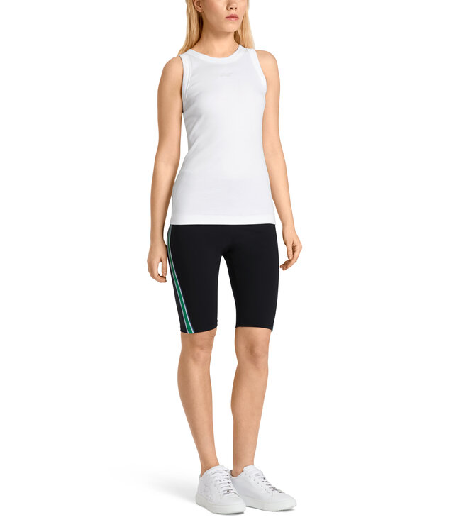 MARC CAIN Plain Color Tank Top with Rhinestone