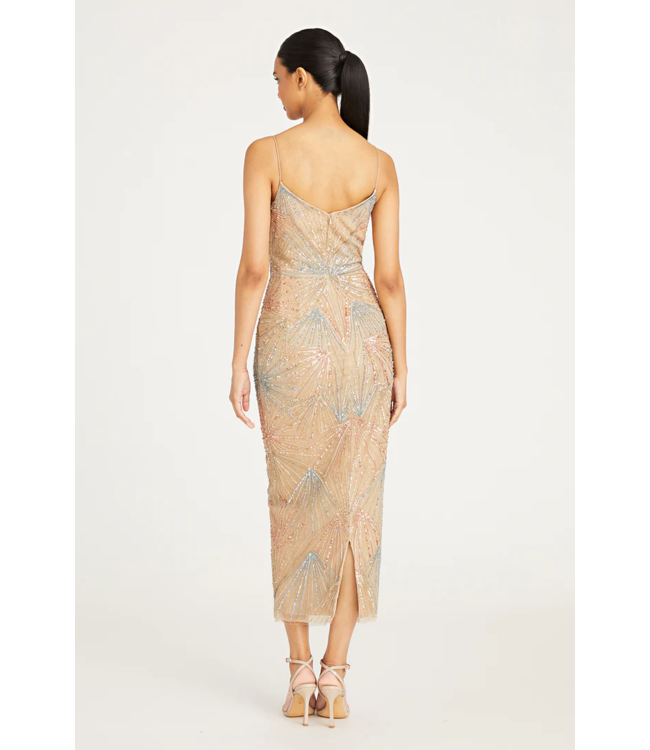 Theia Robe Diana perlée longueur de thé