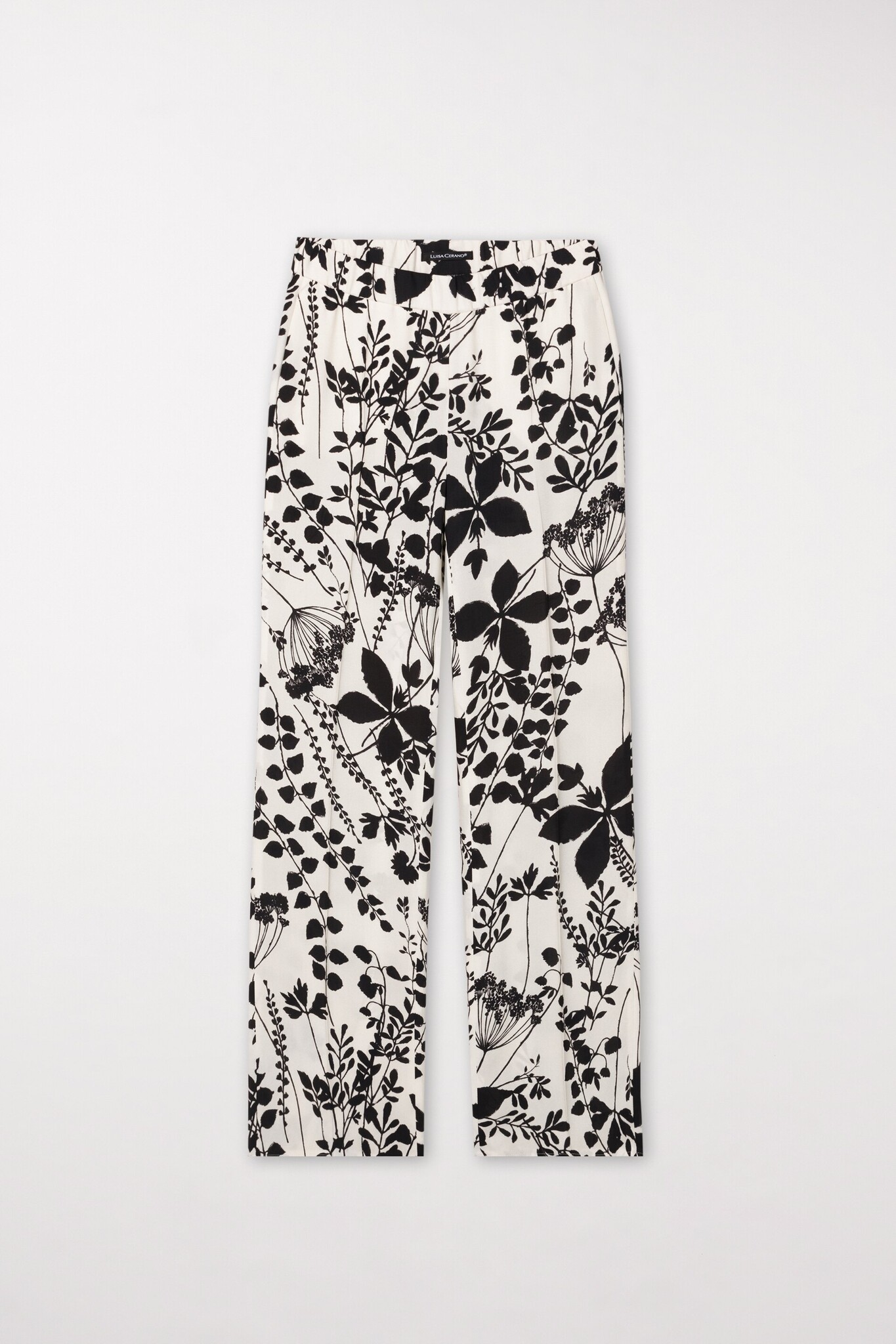 Trousers with Herbarium Print