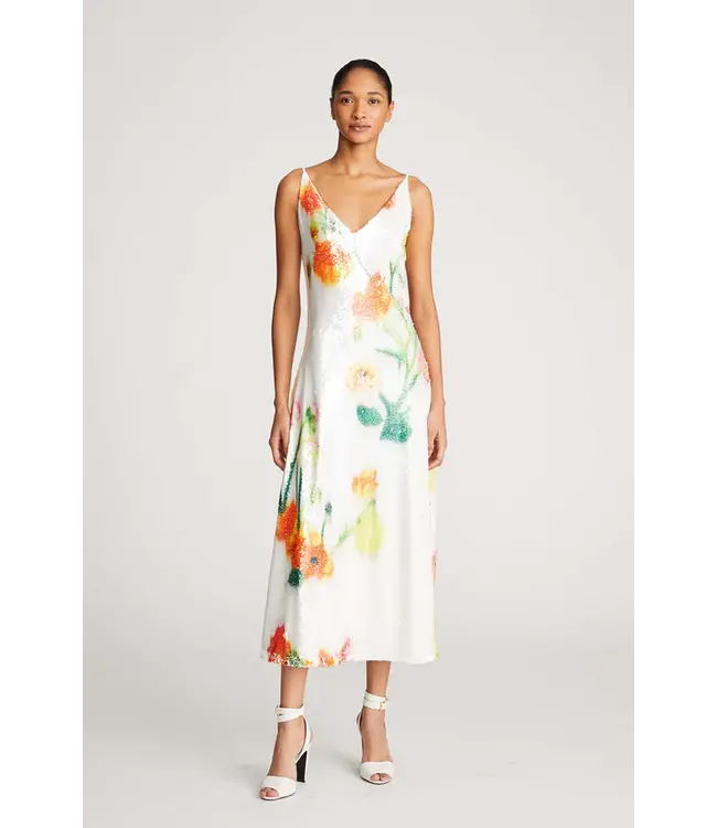 Halston Caralyn Dress in Floral Sequin