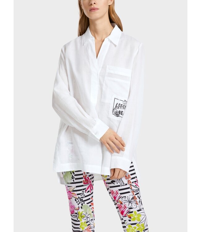 MARC CAIN Blouse with Placed Print