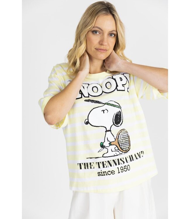PRINCESS GOES HOLLYWOOD Snoopy Striped T-Shirt
