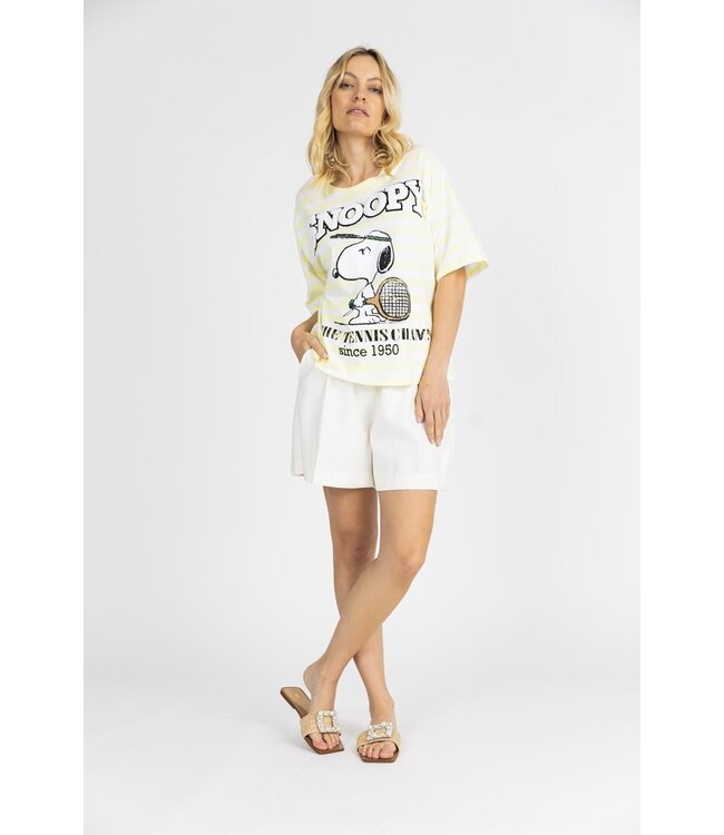 PRINCESS GOES HOLLYWOOD Snoopy Striped T-Shirt