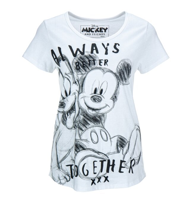 PRINCESS GOES HOLLYWOOD Mickey & Pluto T-Shirt