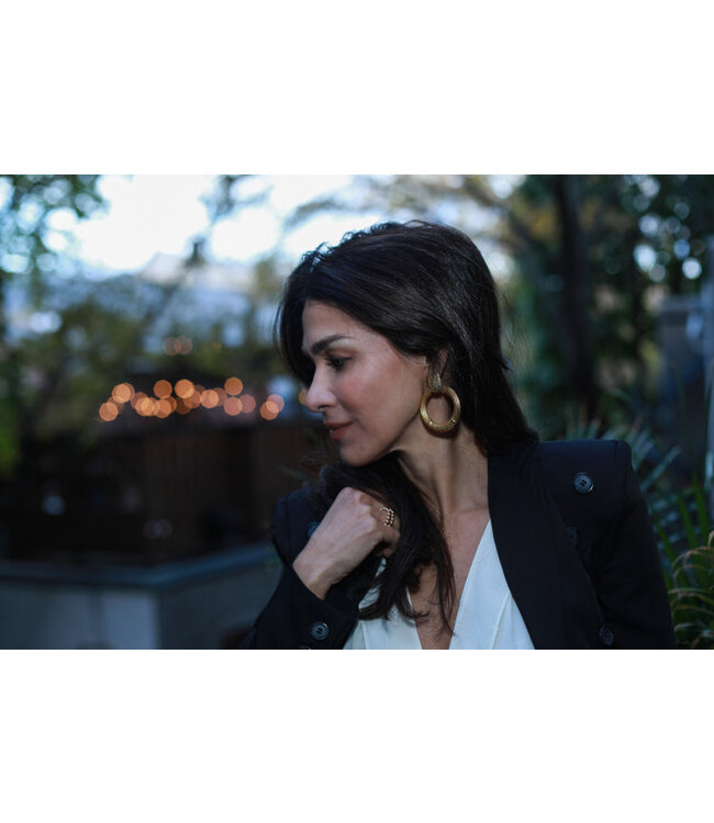 RM KANDY Iman Statement Hoop Earrings