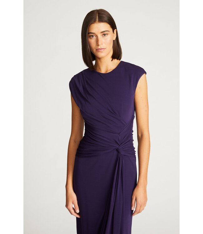 Halston Robe Giovanna en jersey mat