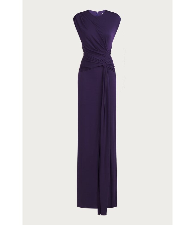 Halston Robe Giovanna en jersey mat