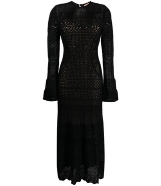 TWINSET Pointelle-Knit Midi Dress