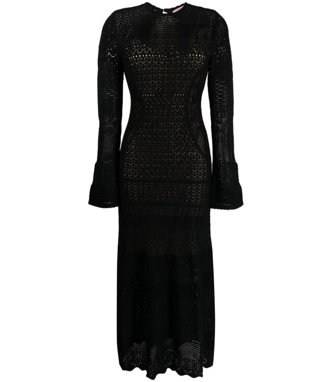 TWINSET Robe midi en maille Pointelle