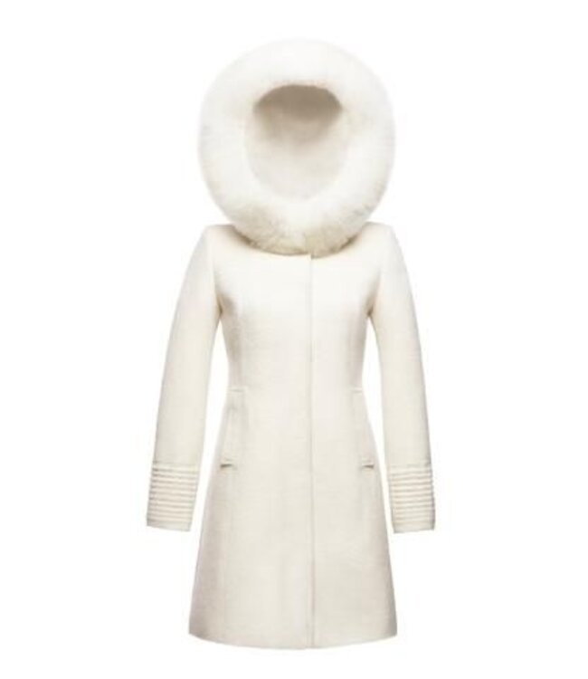 SENTALER Hooded Fur Coat