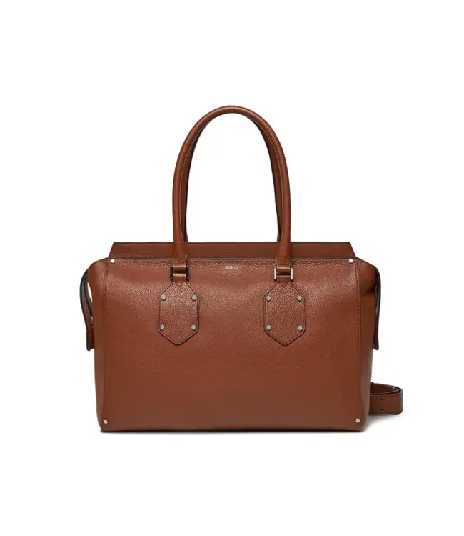 BOSS Grained-Leather Ivy Tote Bag