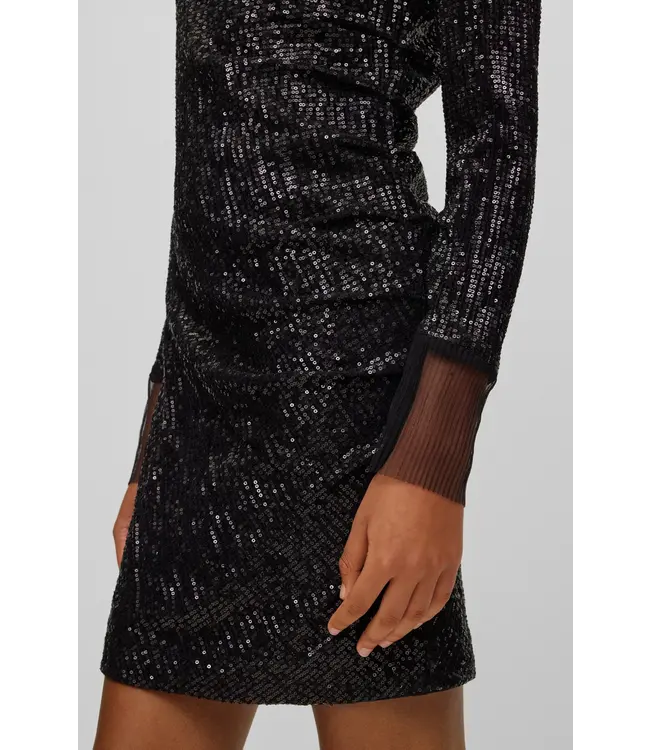 BOSS Slim-Fit Dress with Sequin Embellishments