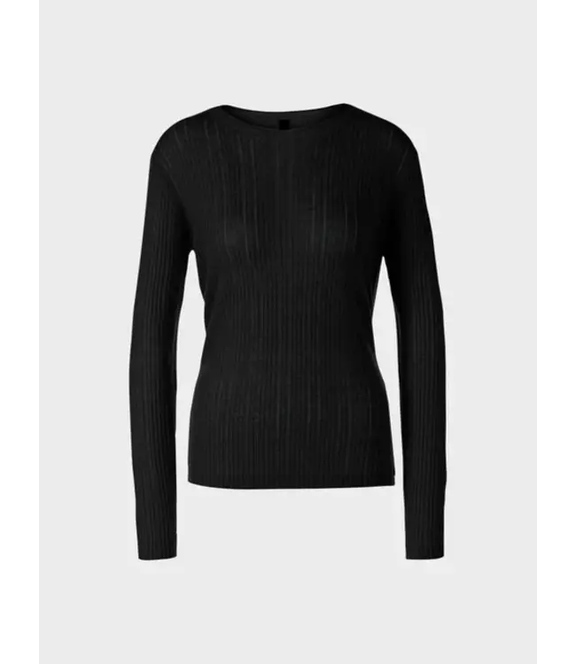 MARC CAIN Round Neck "Rethink Together" Sweater