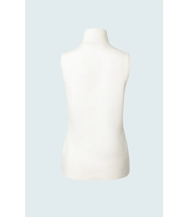 IRIS Col roulé sans manches en mélange mérinos