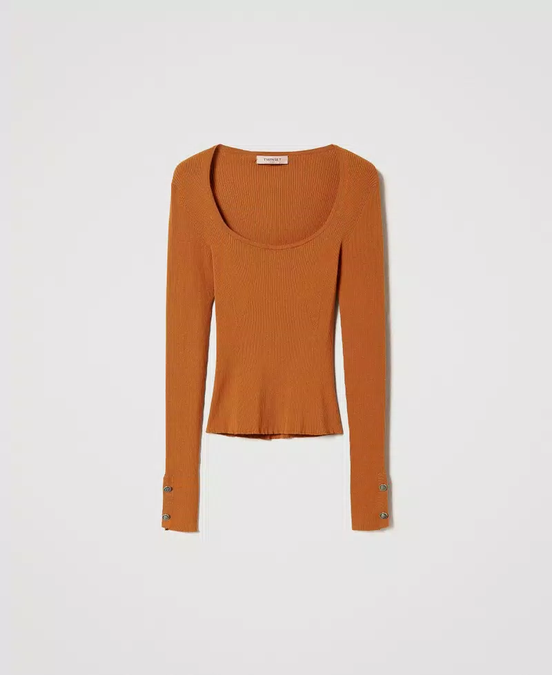 Fitted Ribbed Sweater