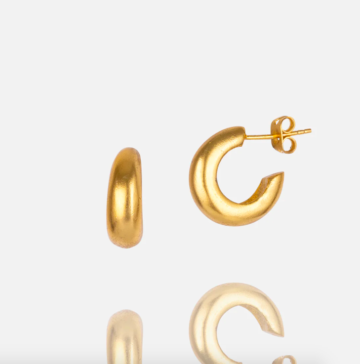 Gold Mini Hoop