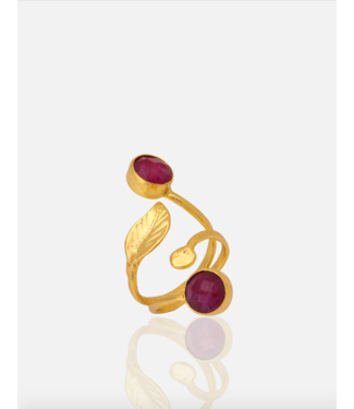 RM KANDY Tara Gold Ruby Ring