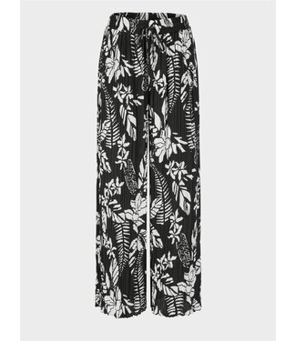 MARC CAIN WOLIN pants - with pleats and print