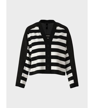 MARC CAIN Striped Cardigan "Rethink Together"
