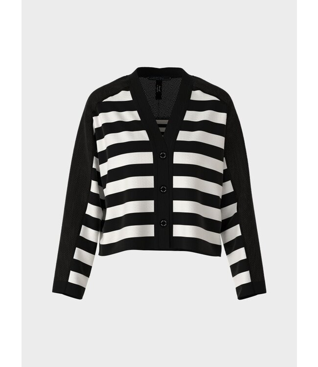 MARC CAIN Striped Cardigan "Rethink Together"
