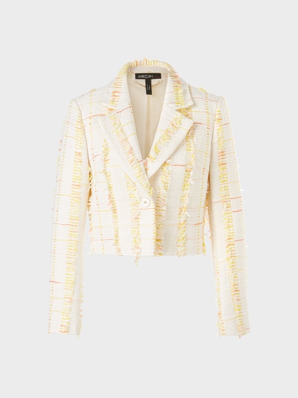 Short Blazer with Quilted Edges