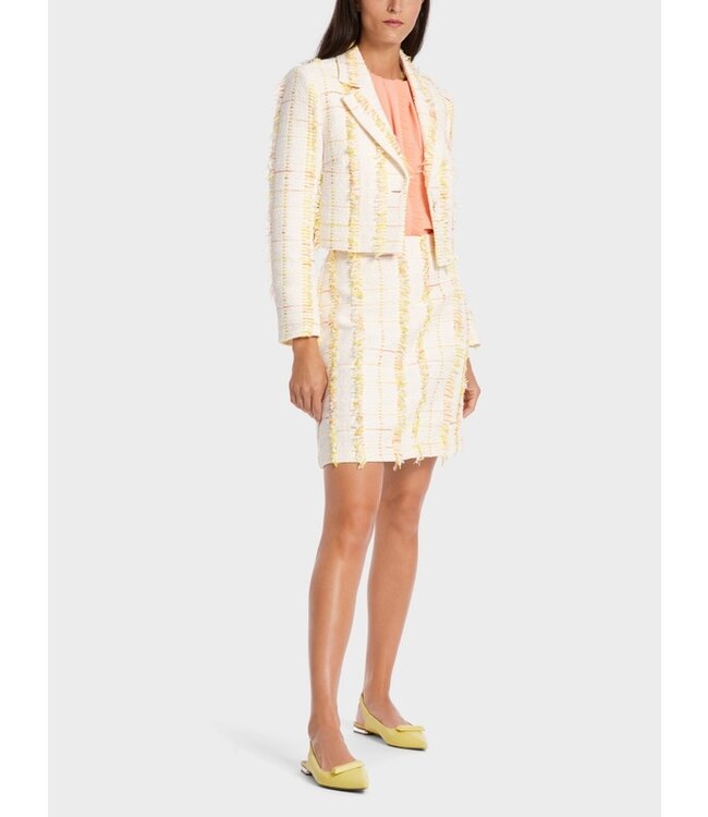 MARC CAIN Short Blazer with Quilted Edges