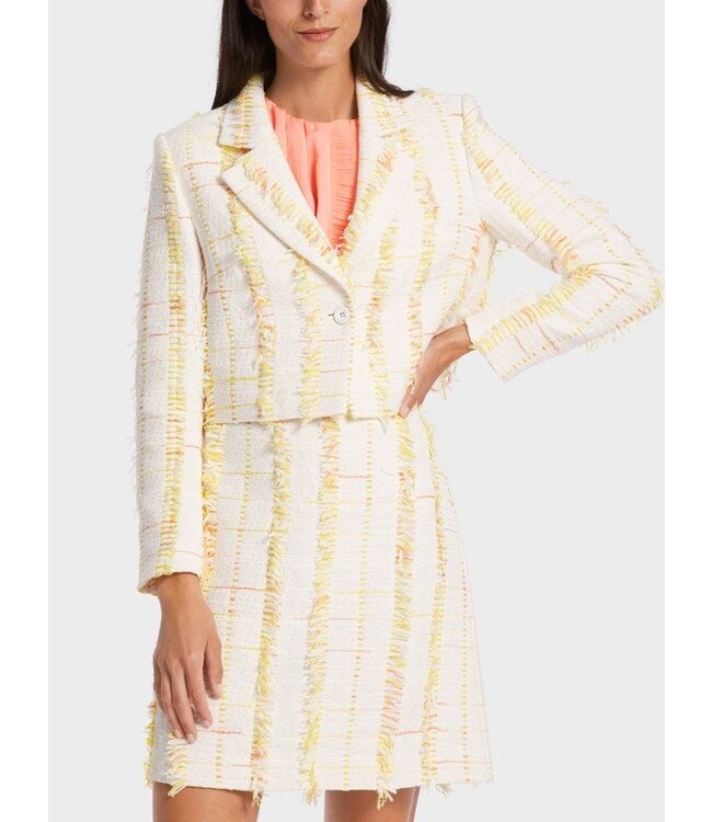 MARC CAIN Short Blazer with Quilted Edges