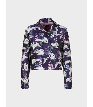 MARC CAIN Jacket with Swan Print