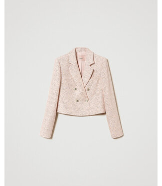 TWINSET Lurex bouclé Spencer jacket