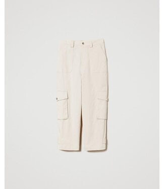 TWINSET Gabardine cargo trousers