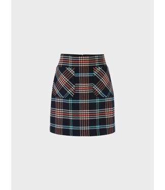 MARC CAIN Sixties Style Plaid Mini Skirt