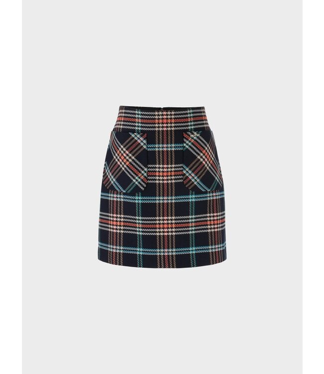 MARC CAIN Sixties Style Plaid Mini Skirt