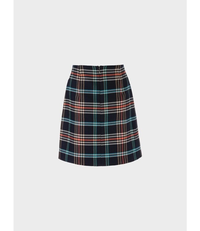 MARC CAIN Sixties Style Plaid Mini Skirt