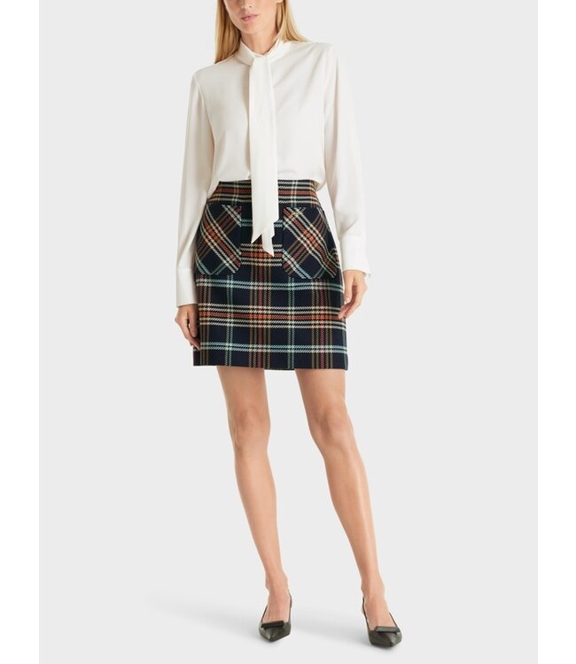 MARC CAIN Sixties Style Plaid Mini Skirt