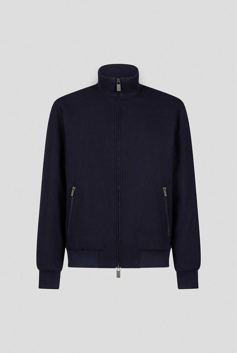 BOMBER IN KNITTED WOOL
