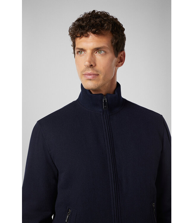 PAL ZILERI BOMBER IN KNITTED WOOL
