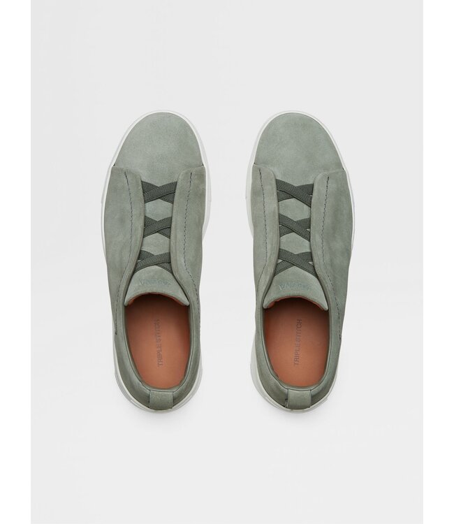 ZEGNA SNEAKERS TRIPLE STITCH™ EN DAIM