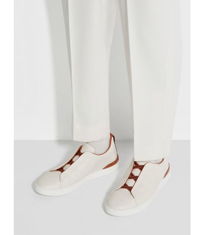 ZEGNA DEERSKIN TRIPLE STITCH™ SNEAKERS