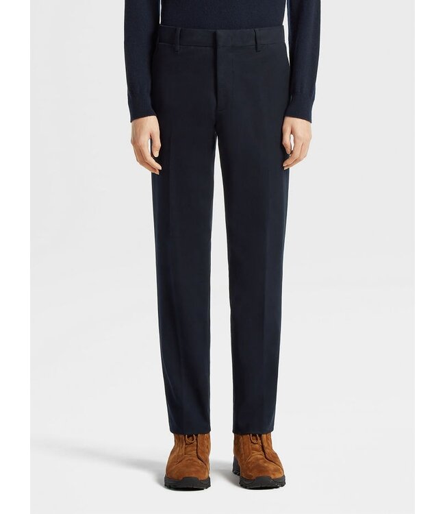 ZEGNA WINTER CHINO COTTON BLEND PANTS