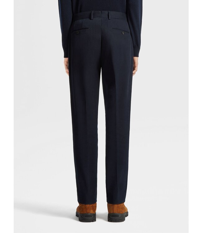 ZEGNA PANTALON CHINO D'HIVER EN COTON MÉLANGÉ