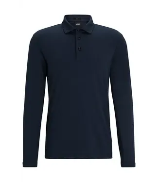 BOSS SLIM-FIT LONG SLEEVE POLO SHIRT