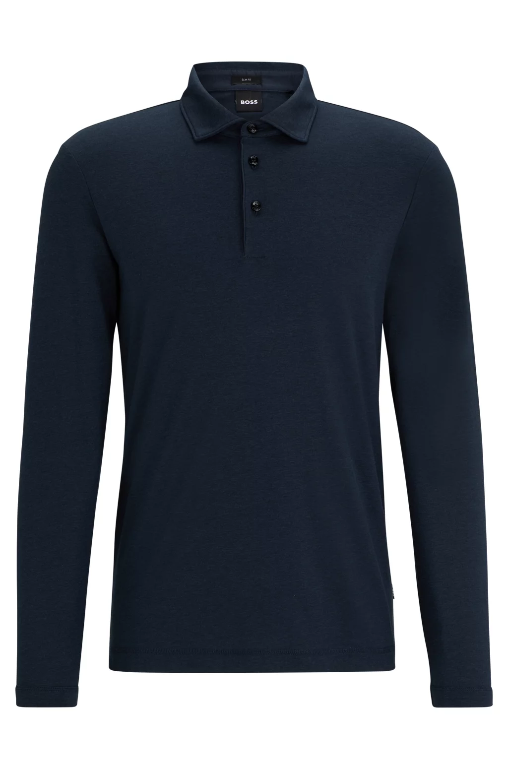 SLIM-FIT LONG SLEEVE POLO SHIRT