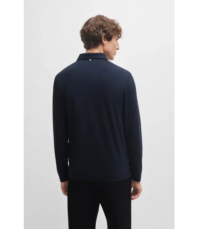 BOSS POLO À MANCHES LONGUES SLIM-FIT