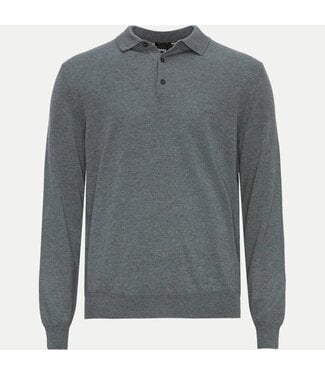 BOSS KNIT LONG SLEEVE POLO