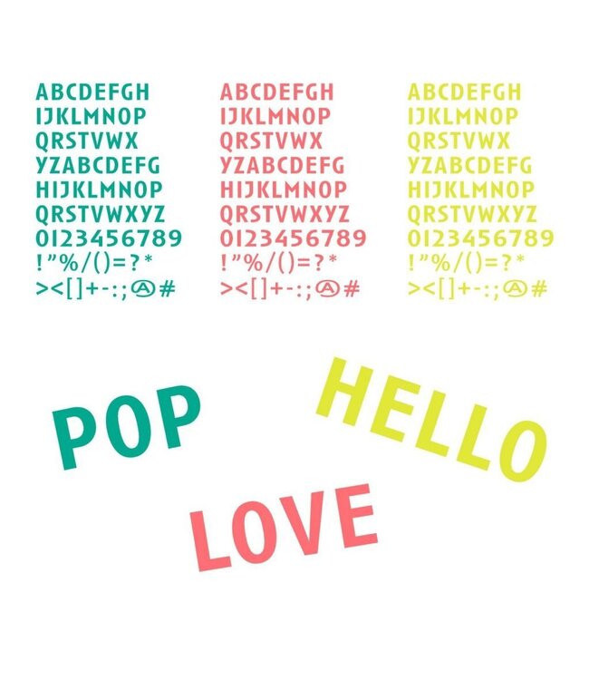 FPM MILANO Stickers Letters