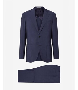 CORNELIANI Navy blue wool and mohair suit