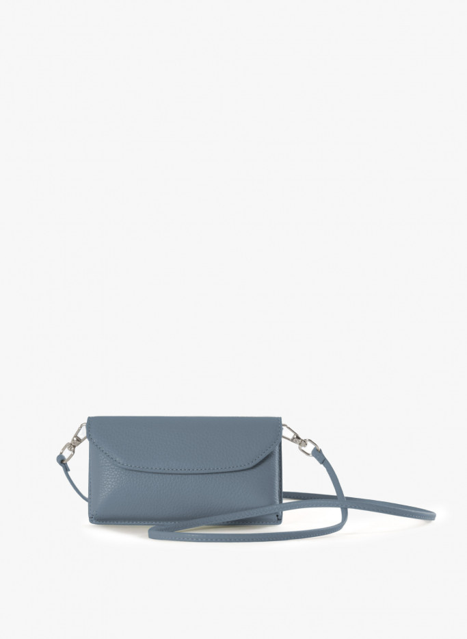 CROSSBODY PHONE BAG IN GENUINE LEATHER