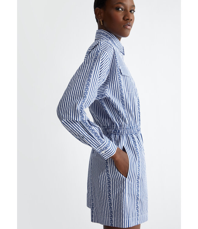 LIU JO STRIPED JUMPSUIT