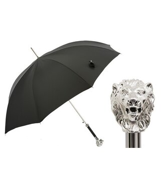 PASOTTI Parapluie avec tête de lion argenté