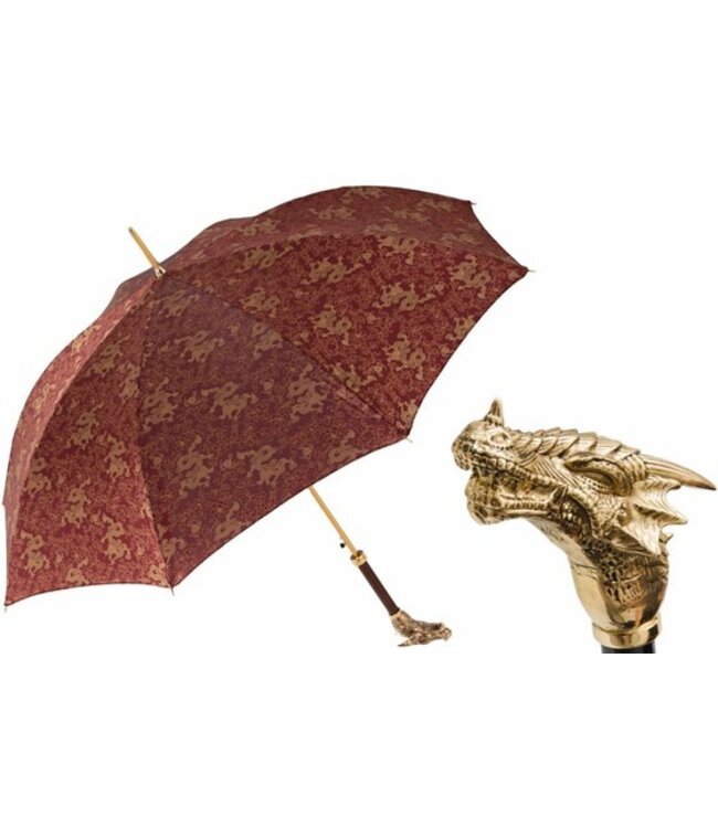 PASOTTI Parapluie avec tête de dragon doré
